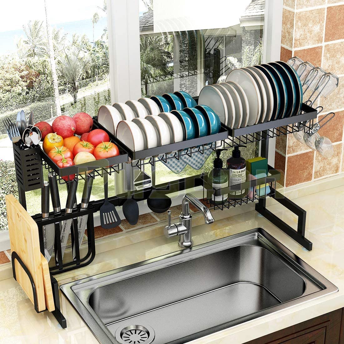 Re-Kitch.™ Premium All-In-One Over The Sink Kitchen Rack