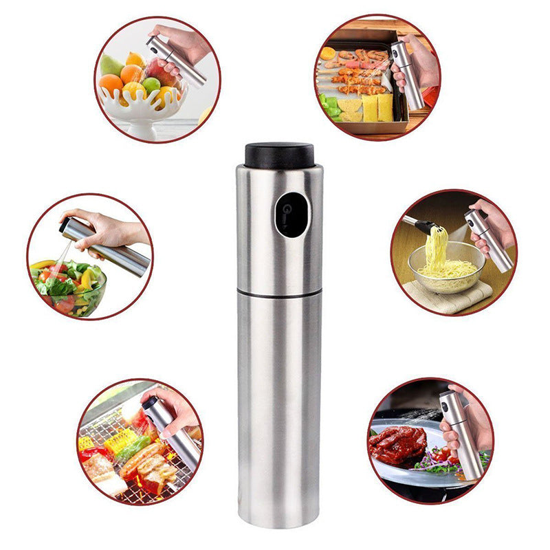 Re-Kitch.™ Stainless Steel Cooking Spray Oil Can